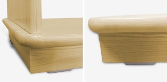 Elegancki cokół sosnowy do szafy – estetyczna i stabilna podstawa mebla z litego drewna.