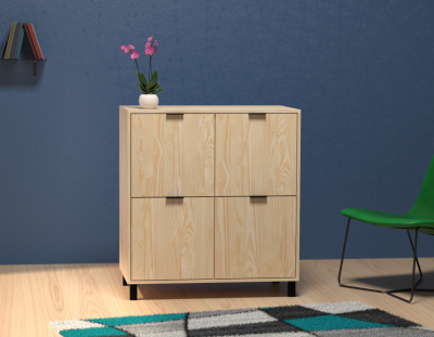 Nowoczesna komoda sosnowa 80x50x90