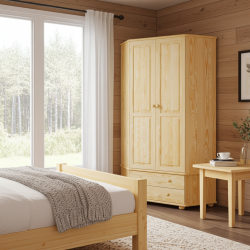 Szafa sosnowa narożna 220